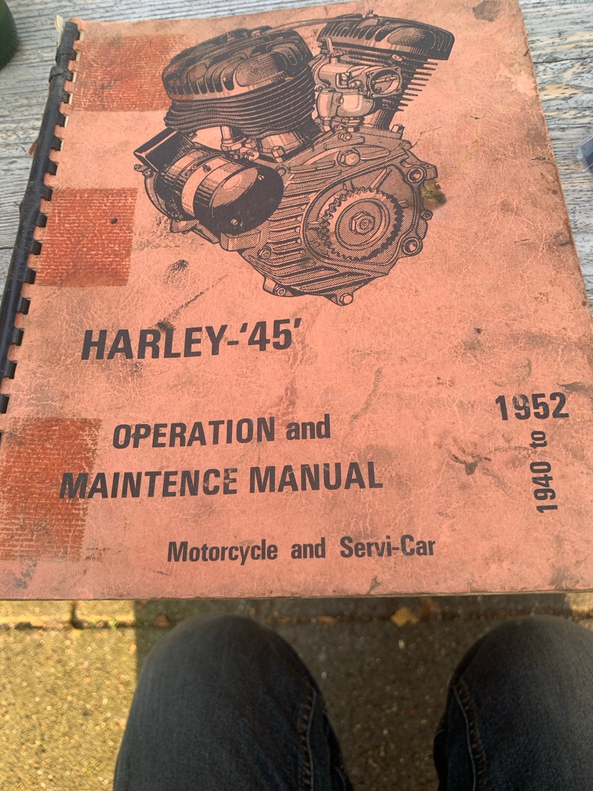 Harley-Davidson '45' Operation and Maintenance Manual, Ophalen of Verzenden, Gebruikt