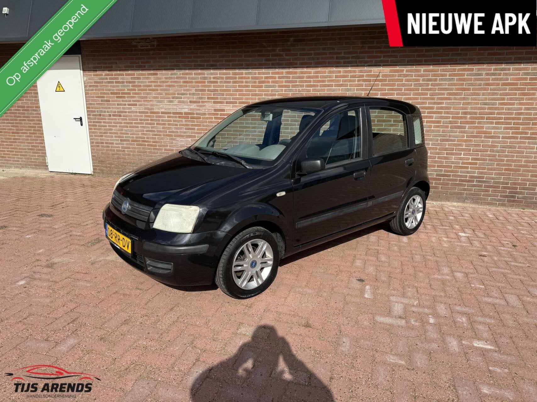Fiat Panda 1.2 Class|NWE APK|ELEK RAMEN|NAP|, Auto's, Voorwielaandrijving, Gebruikt, Zwart, Origineel Nederlands