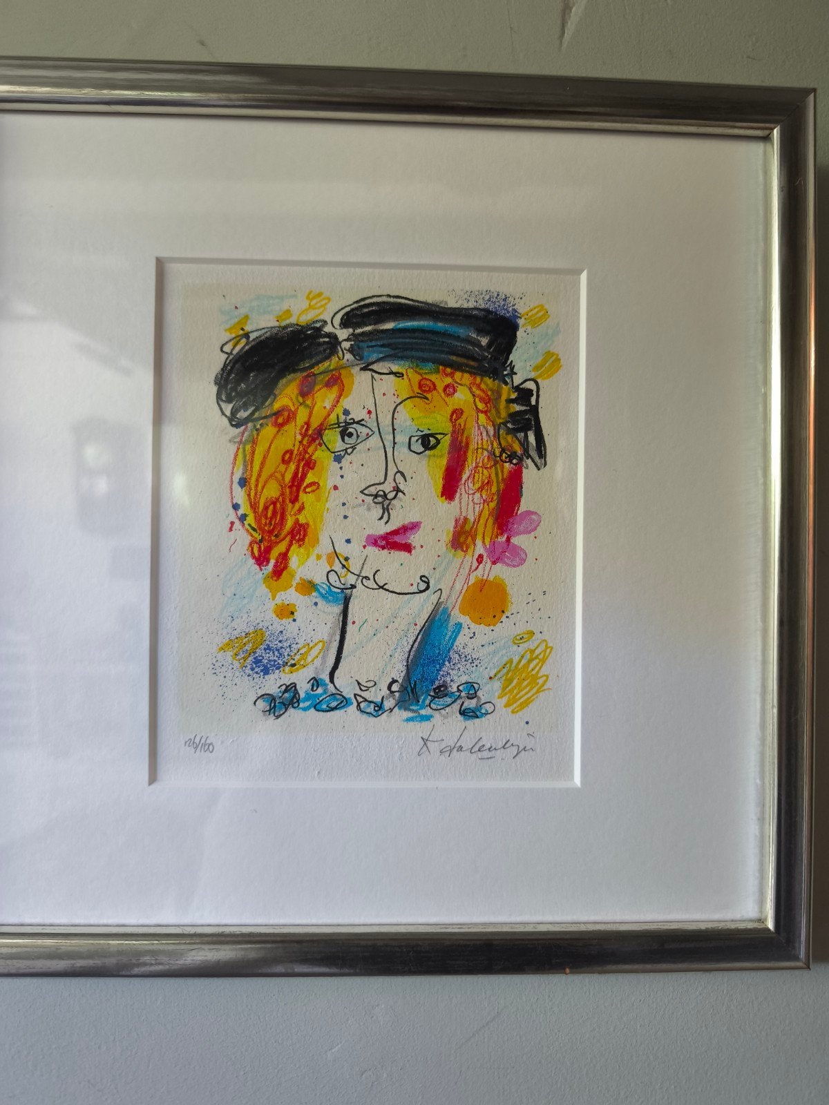 Kleurrijke Kunstprint Gesigneerd en Genummerd (26/100), Ophalen of Verzenden
