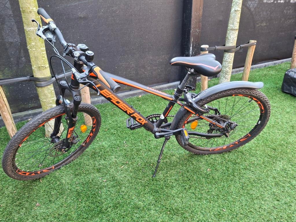 Captain Leader Fox Fiets Zwart/Oranje - Zo goed als nieuw, Fietsen en Brommers, Minder dan 45 cm, Ophalen of Verzenden, Zo goed als nieuw