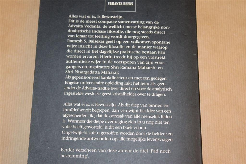 Bewustzijn Spreekt — Balsekar Advaita Vedanta Filosofie, Ophalen of Verzenden, Gelezen, Overige onderwerpen, Achtergrond en Informatie