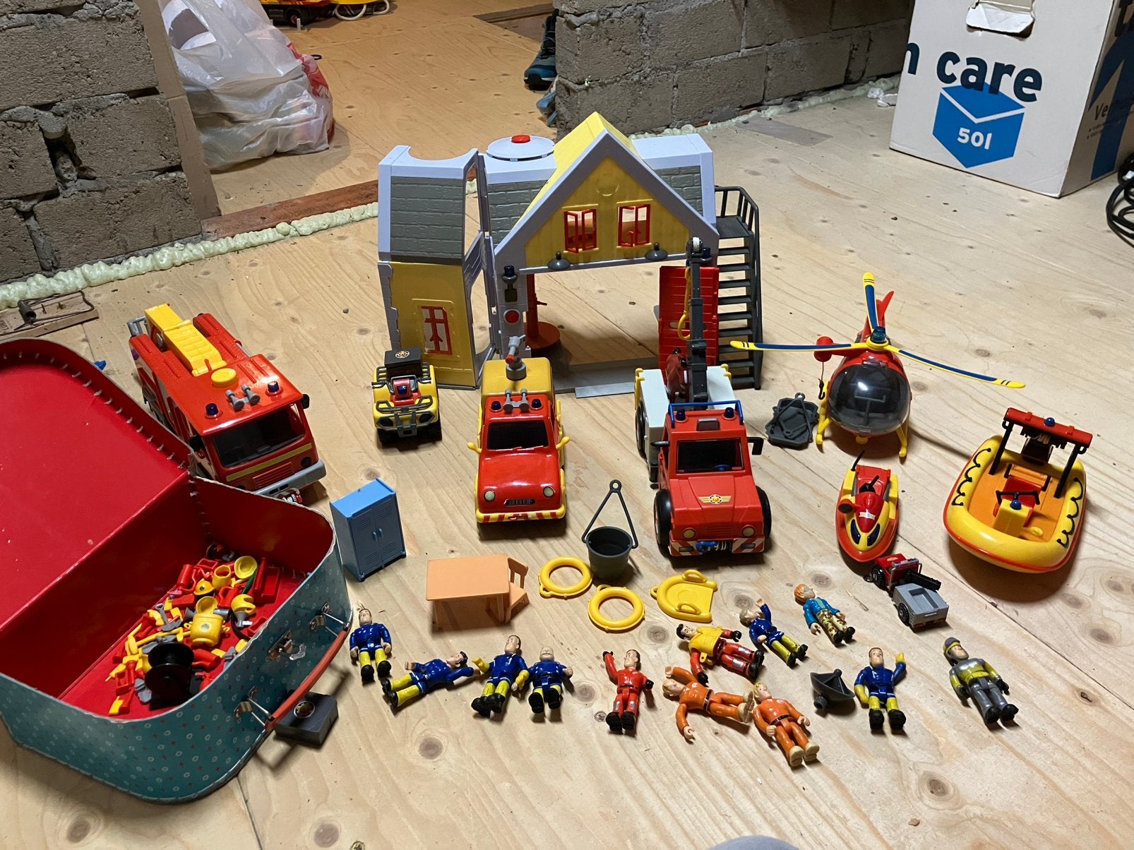 Uitgebreide brandweerman Sam set, Ophalen, Gebruikt