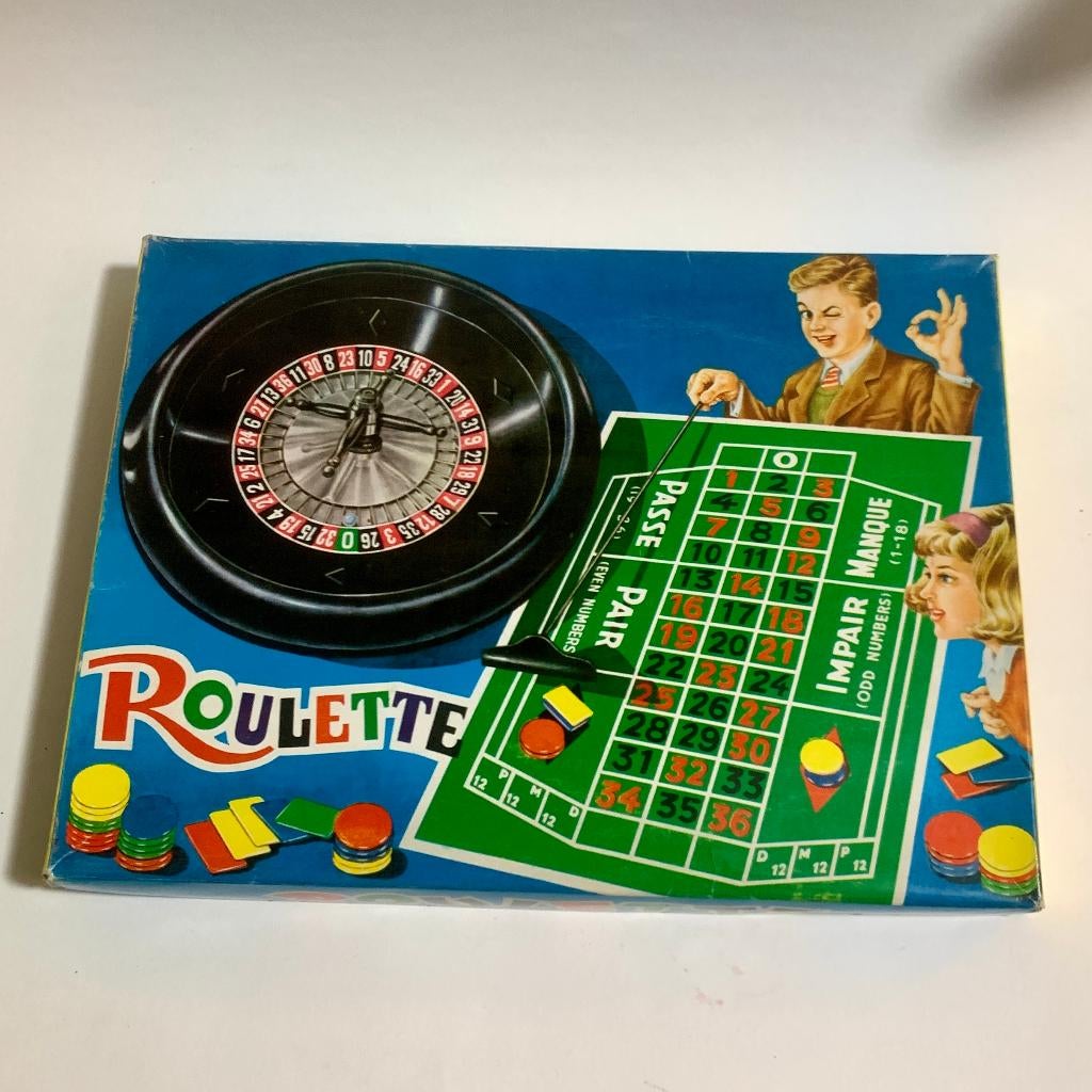 Vintage Roulette Spel Compleet - ook met het balletje, Ophalen of Verzenden, Zo goed als nieuw