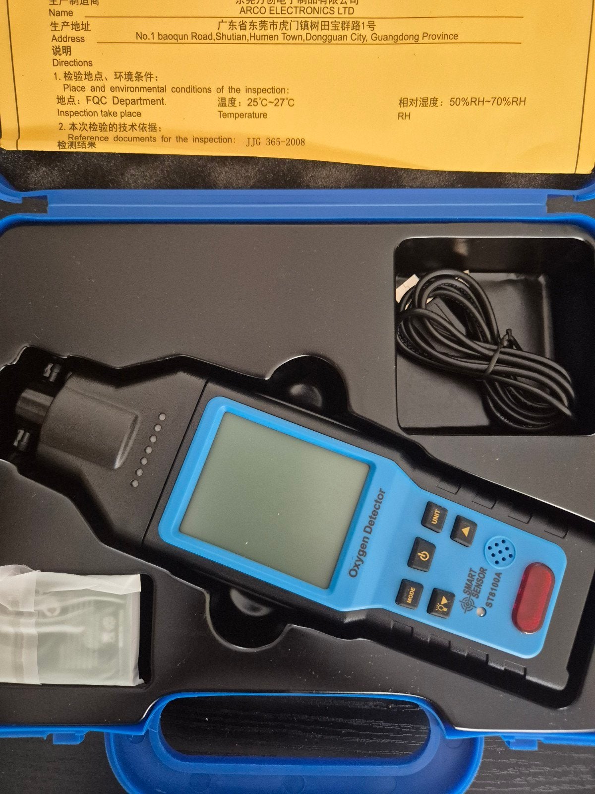 Smart Sensor ST8100A Zuurstofdetector O2 Meter, Ophalen of Verzenden