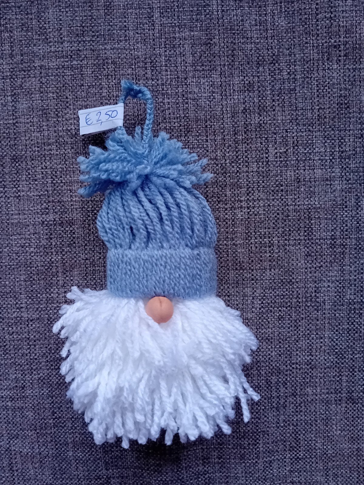 Handgemaakte kabouter van wol - 14 cm, Ophalen of Verzenden