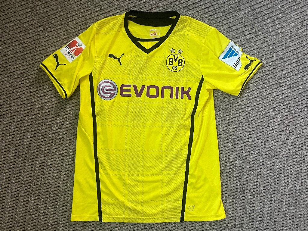 Matchworn Borussia Dortmund shirt Subotic Supercup 2013, Maat XL, Ophalen of Verzenden, Zo goed als nieuw, Shirt