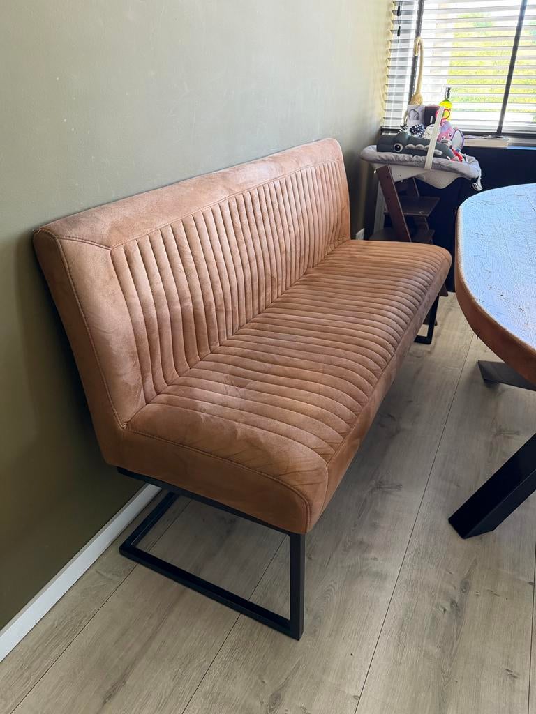 Elegante eetbank, Ophalen, Gebruikt, Stof