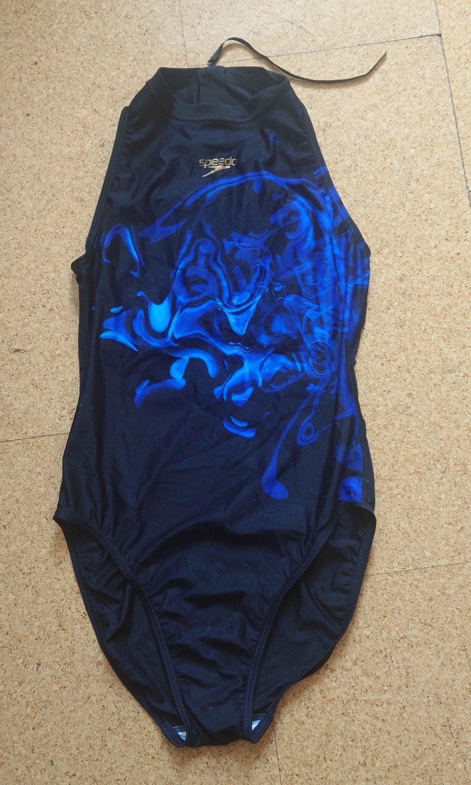 Speedo Badpak Endurance+ Zwart met Blauw Patroon, Kleding | Dames, Verzenden, Zwart, Badpak, Speedo