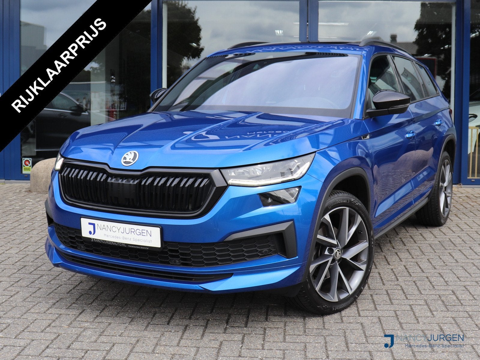 Skoda Kodiaq 1.5 TSI | Sportline | Business | Pano | Camera, Auto's, 4 cilinders, Blauw, Bedrijf, Kodiaq
