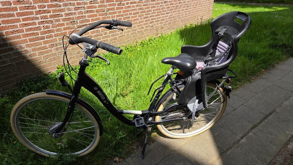 Moederfiets met versnellingen en fietsstoeltje, Ophalen of Verzenden, Gebruikt, Overige merken, Versnellingen