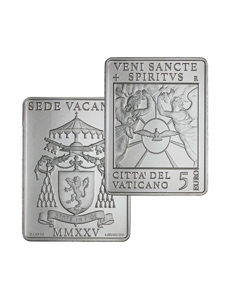 5 Euro Vaticaan 2025 - Sede Vacante - PROOF - Zilver, Vaticaanstad, Verzenden, Zilver, 5 euro