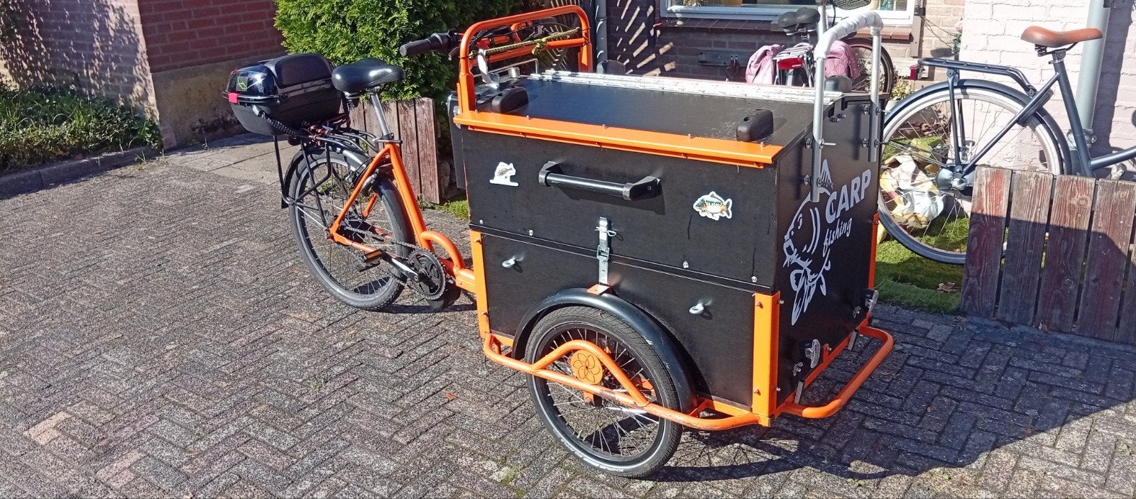 te koop degelijke elektrische bakfiets, Gebruikt, Goederen, Schijfrem, Ophalen