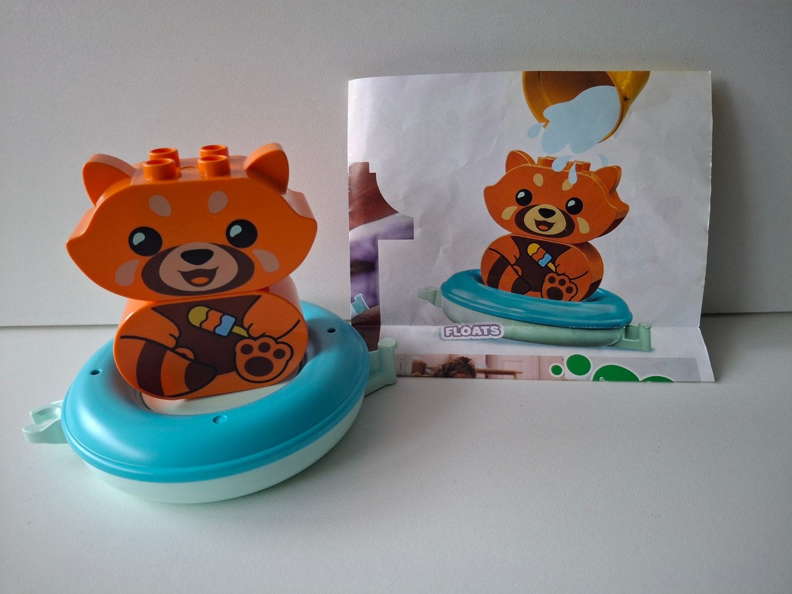 Duplo tijger in bootje. Kan echt drijven. Leuk badspeeltje, Kinderen en Baby's, Ophalen of Verzenden, Duplo