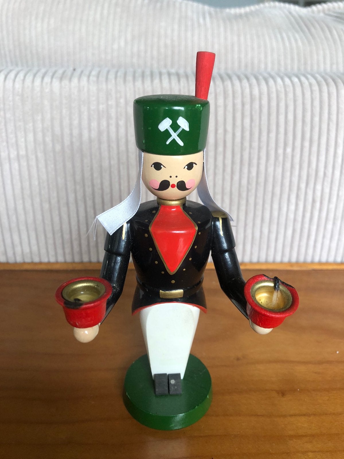 Erzgebirge volkskunst: bergmannetje. 15 cm, Diversen, Kerst, Ophalen of Verzenden, Nieuw