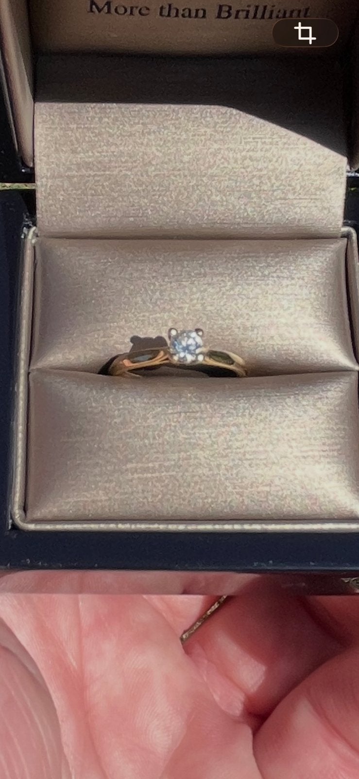 Gassan gouden ring met diamant. Inc echtheids/classificatie, Sieraden, Tassen en Uiterlijk, Ringen, 20 of groter, Ophalen of Verzenden