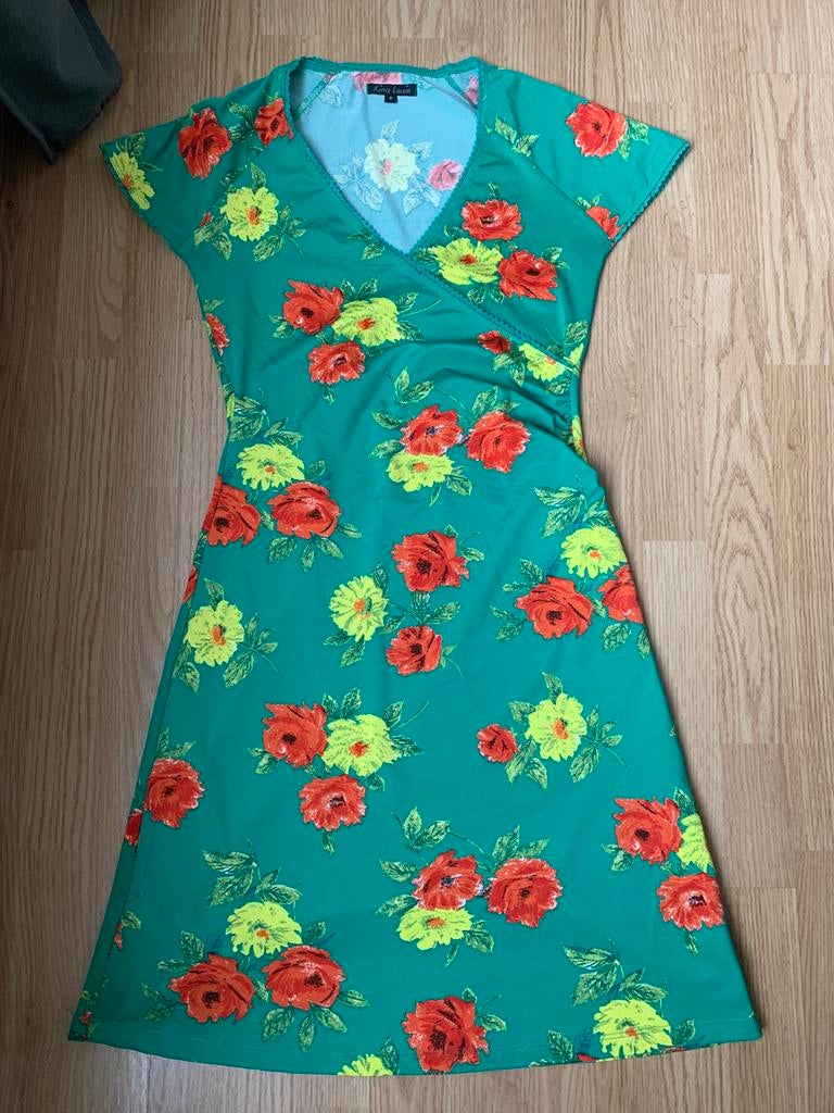 Leuke jurk King Louie maat S, Kleding | Dames, Ophalen of Verzenden, Zo goed als nieuw, Maat 38/40 (M), Knielengte