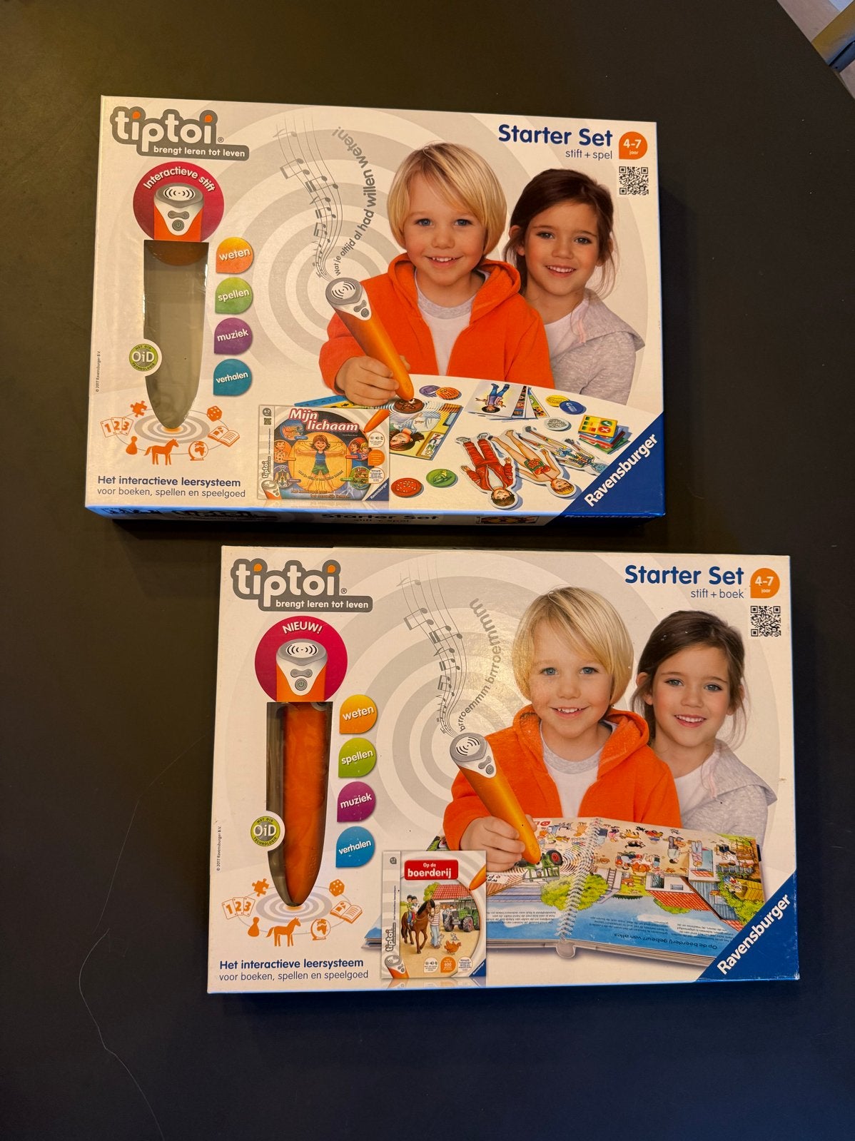 Tiptoi Starter Sets: Stift & Spel en Stift & Boek, Ophalen of Verzenden, Zo goed als nieuw, Taal en Lezen, Met licht