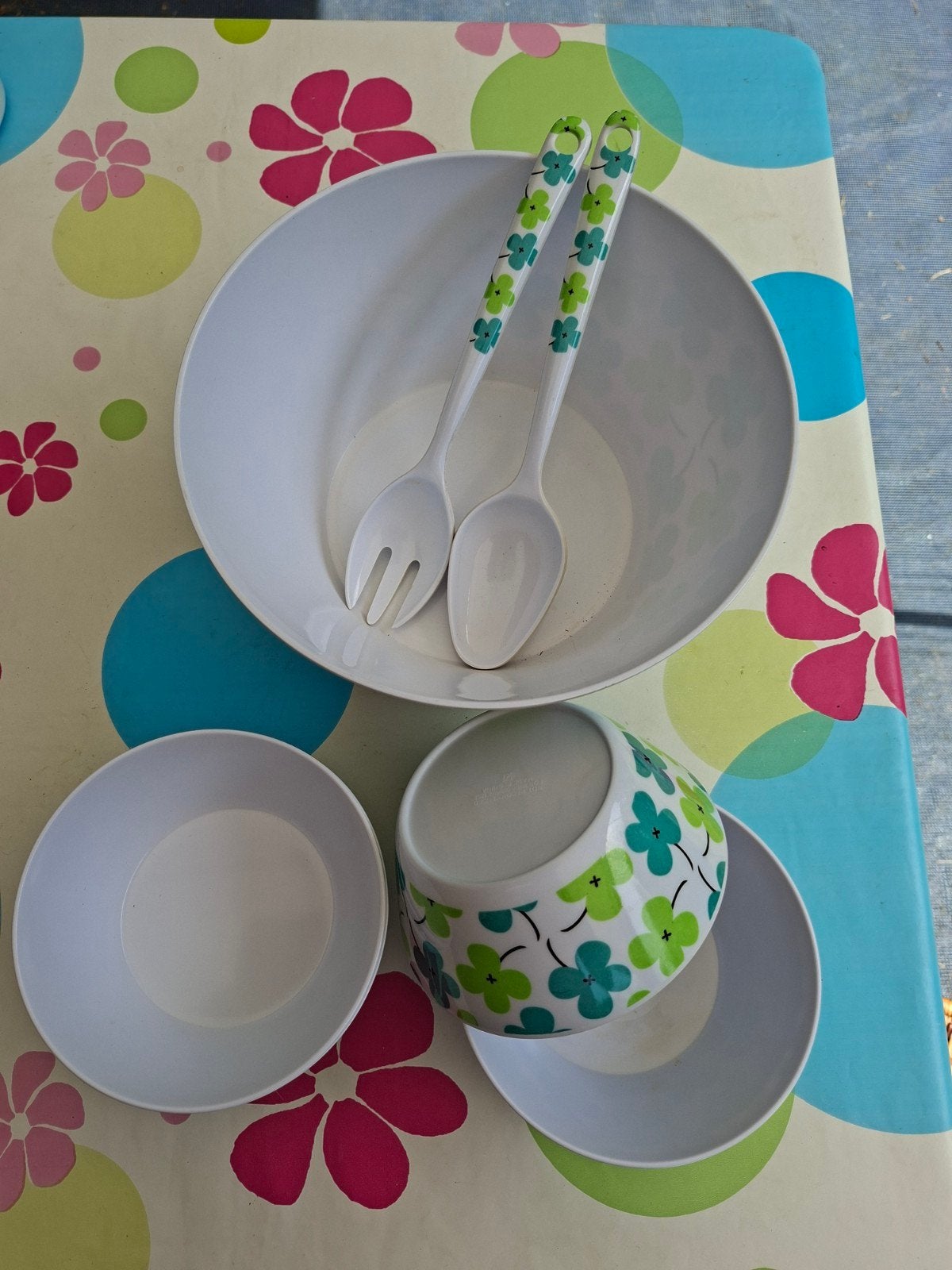 (Camping ) Salade  Set, Caravans en Kamperen, Ophalen of Verzenden, Zo goed als nieuw
