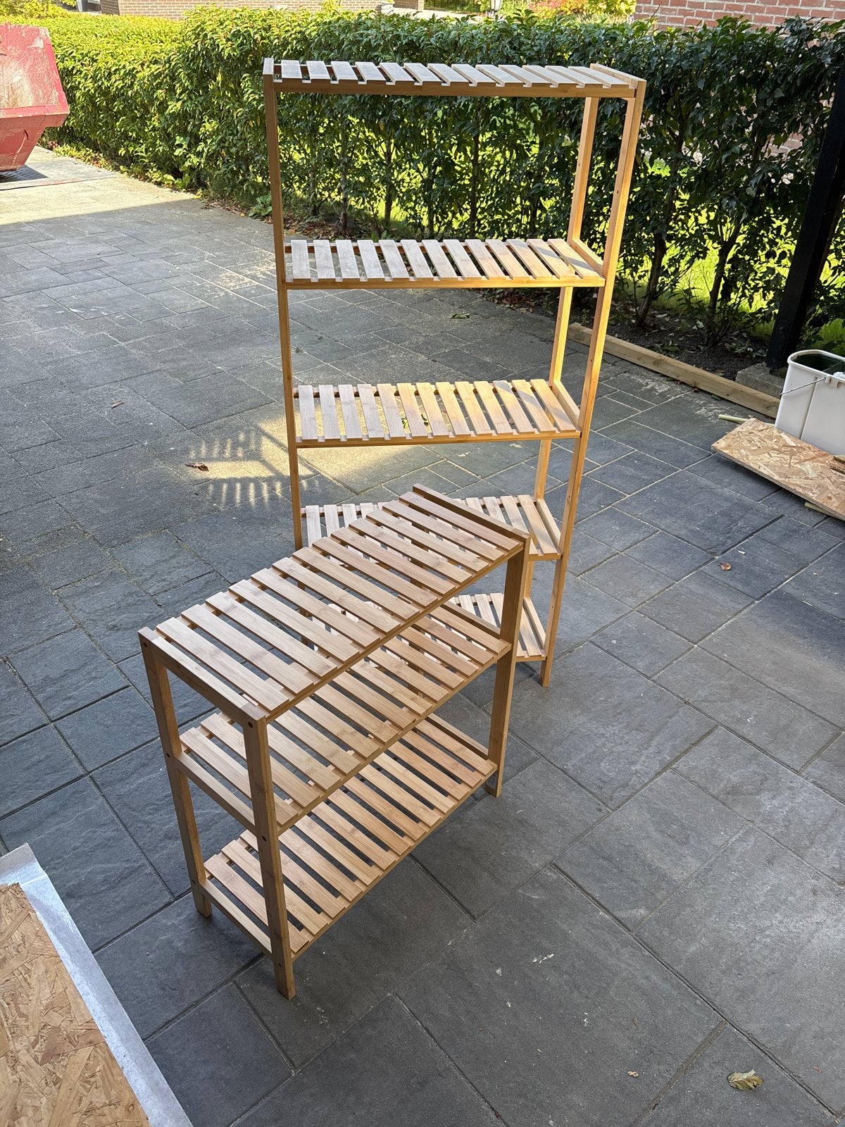 2 Bamboe (badkamer) kasten, Ophalen, Gebruikt