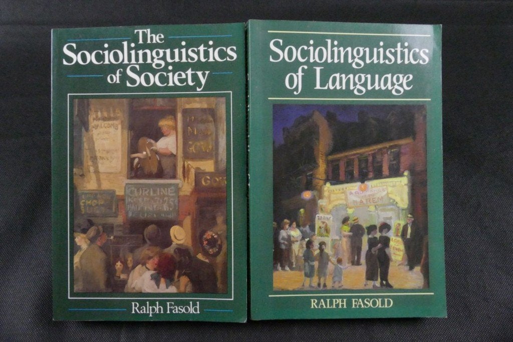 2x Sociolinguistics of language volume 1 en 2, Ophalen of Verzenden, Zo goed als nieuw, Ralph Fasold