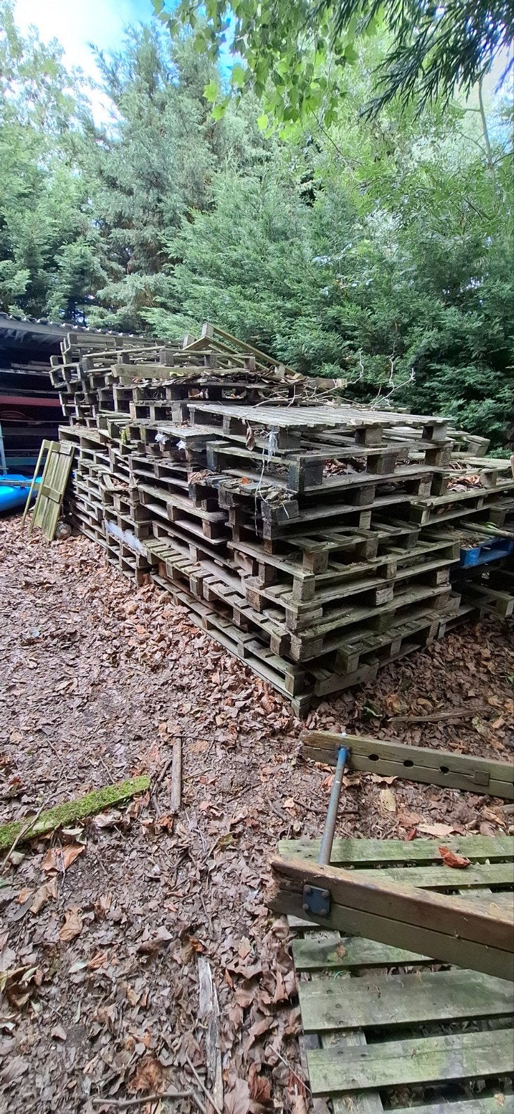 Gratis pallets af te halen, Ophalen, Gebruikt