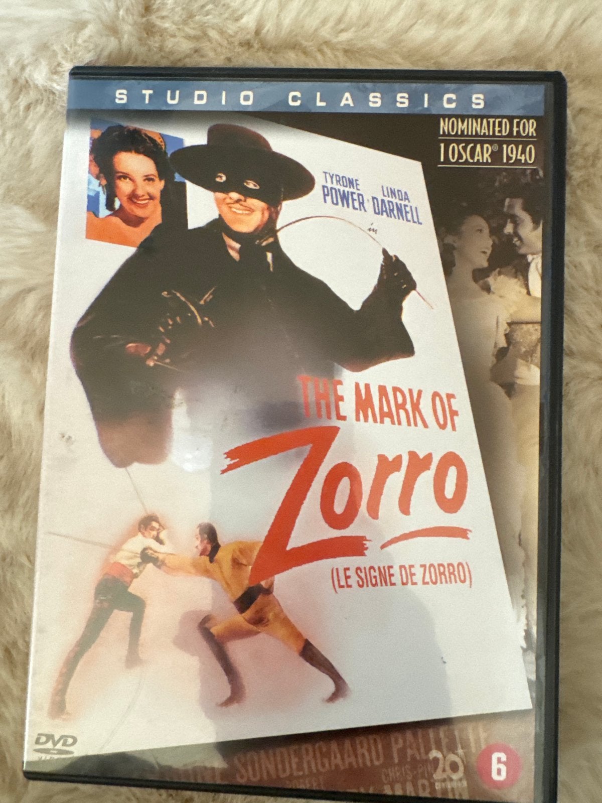 The Mark of Zorro (Studio Classics) DVD, Vanaf 6 jaar, Ophalen of Verzenden, Zo goed als nieuw, Inclusief doosje