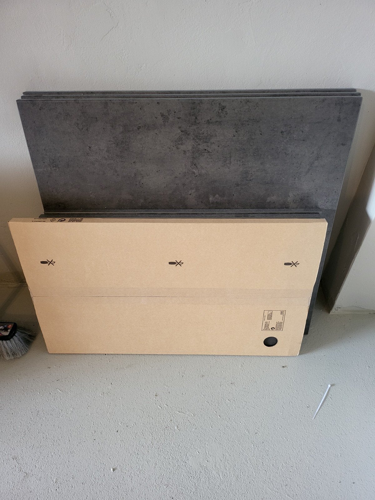 IKEA KALLVIKEN ladefronten, donkergrijs besta betonpatroon, Nieuw, Minder dan 25 cm, Minder dan 100 cm, Grijs