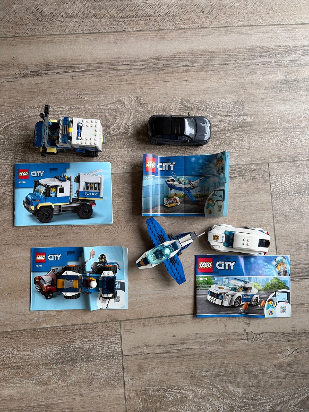 4 LEGO City Bouwpakketten - Politie en Vliegtuig, Lego, Ophalen of Verzenden, Compleet, Complete set