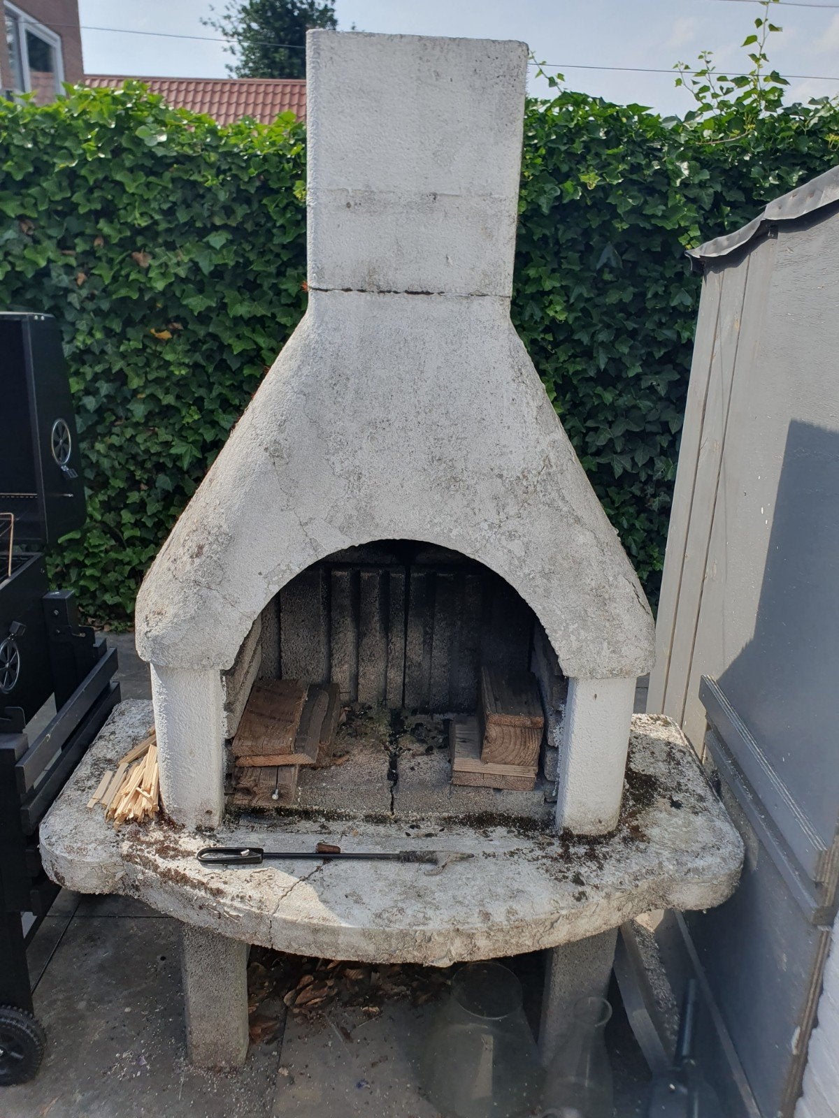 Betonnen buitenhaard / tuinhaard, Tuin en Terras, Ophalen of Verzenden, Gebruikt, Vuurkorf