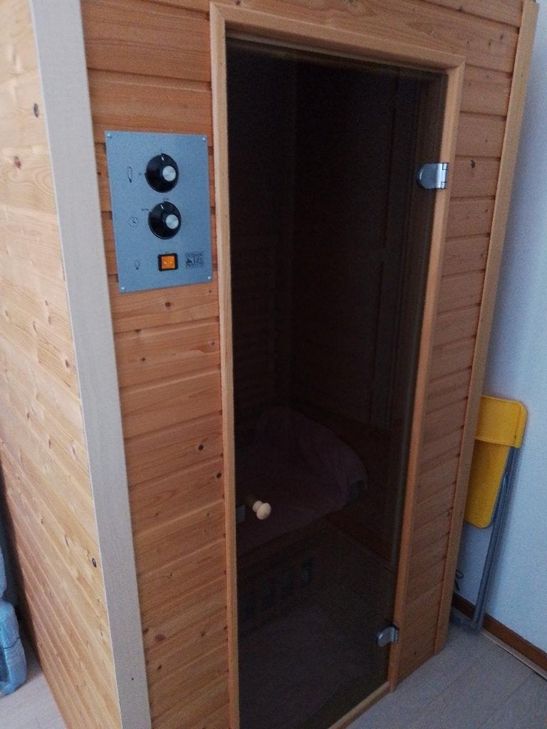 sauna infra rood cabine, Ophalen, Gebruikt, Infrarood, Complete sauna