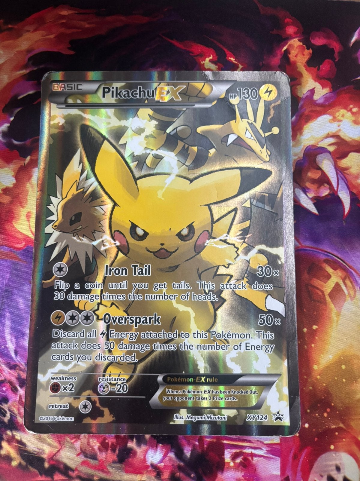 Pikachu jumbo kaart, Ophalen of Verzenden, Zo goed als nieuw