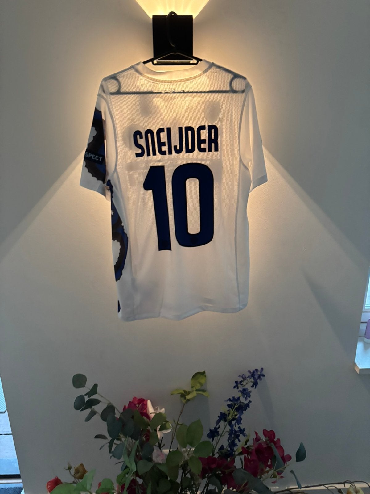 Inter milan 10-11 uitshirt, Maat 48/50 (M), Wit, Nieuw, Ophalen of Verzenden