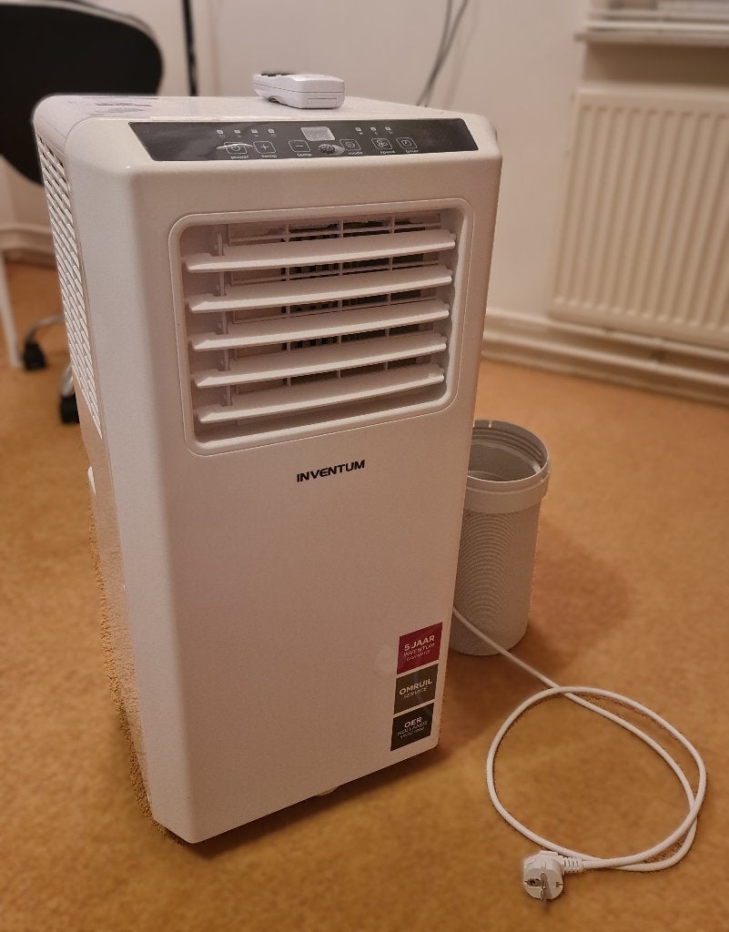 Inventum Mobiele Airco - Koelen, Ventileren, Ontvochtigen, Ophalen, 3 snelheden of meer, Zo goed als nieuw, Koelen en Ontvochtigen