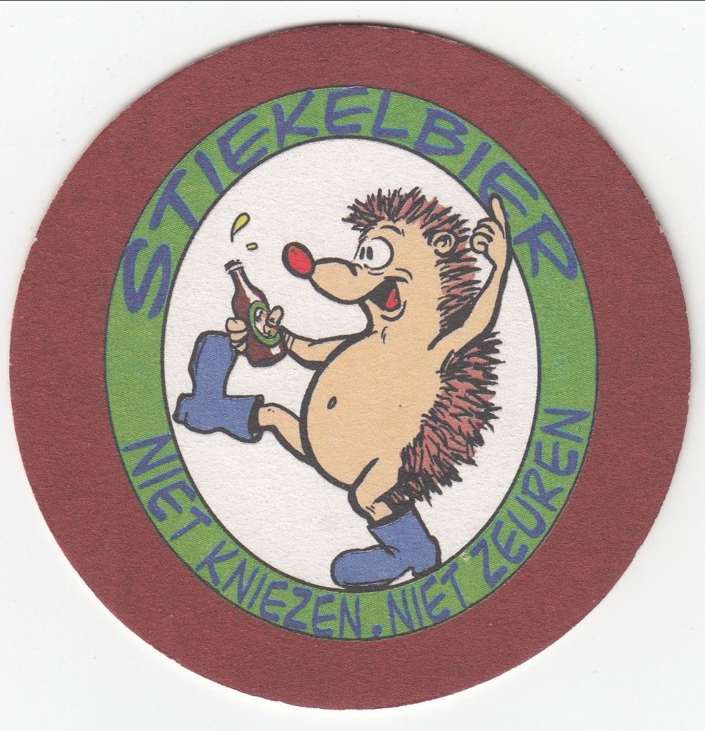 1 STIEKELBIER BIERVILTJE, Ophalen of Verzenden, Gebruikt, Viltje(s), Overige merken