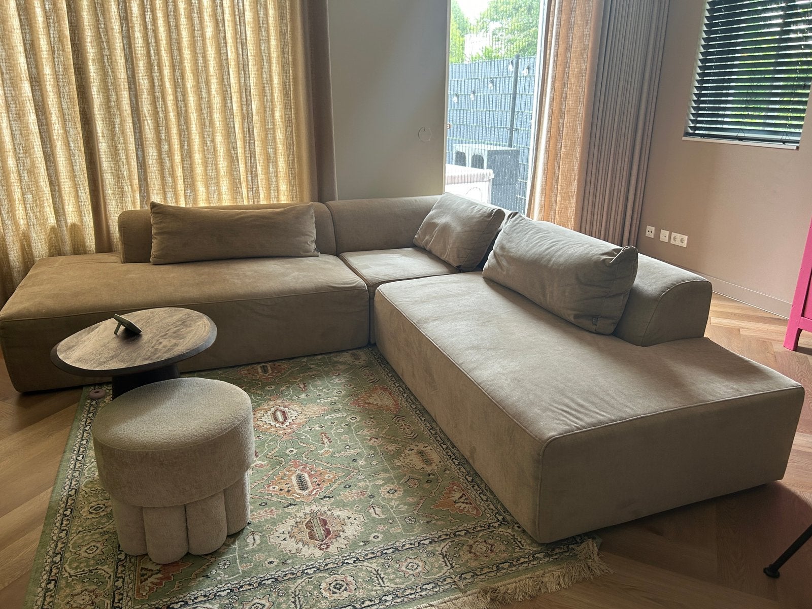 4X6 sofa bankstel beige, Ophalen, Zo goed als nieuw