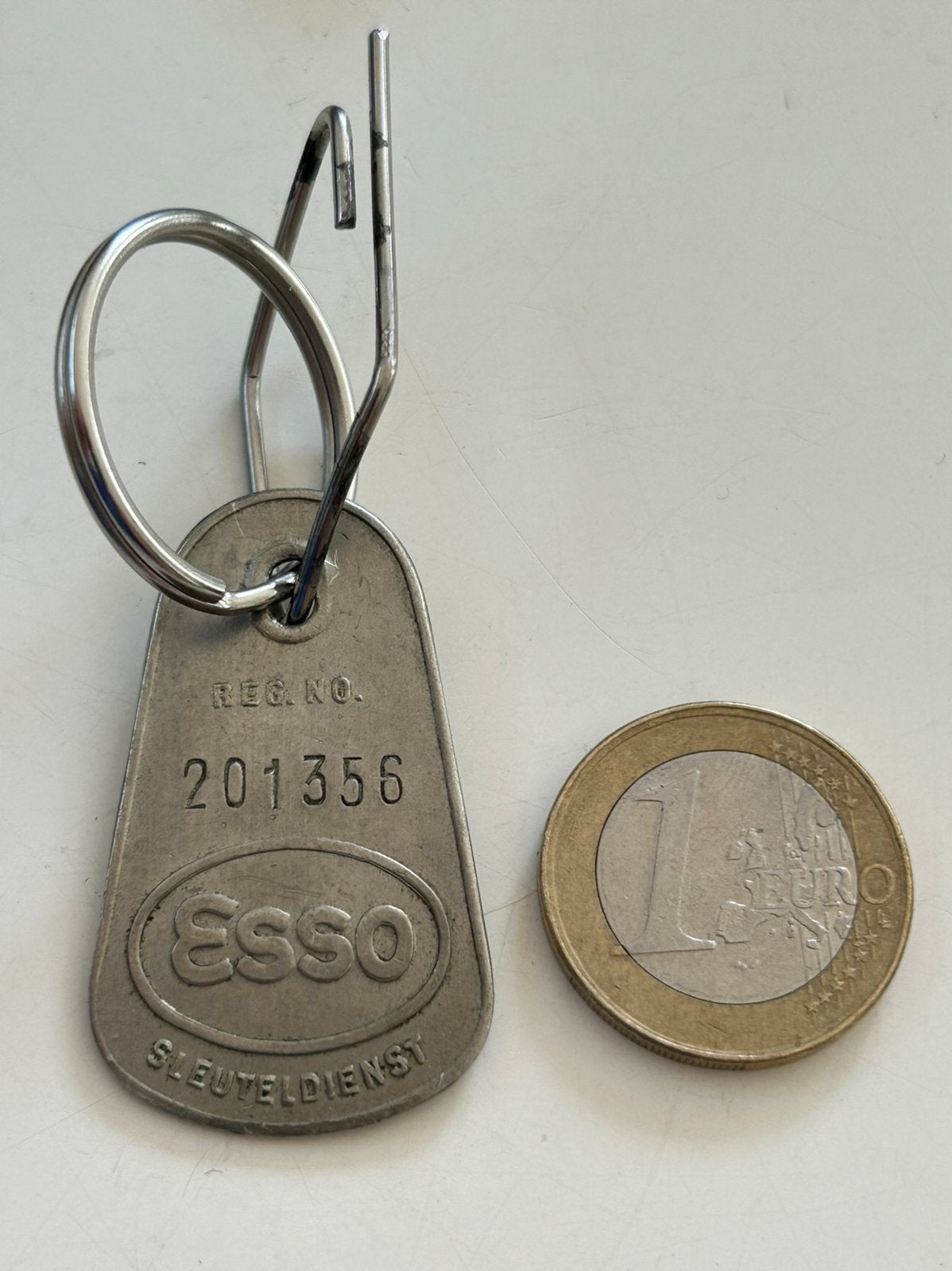 Vintage Esso sleuteldienst sleutelhanger - vinderstag, Ophalen of Verzenden, Gebruikt, Overige typen