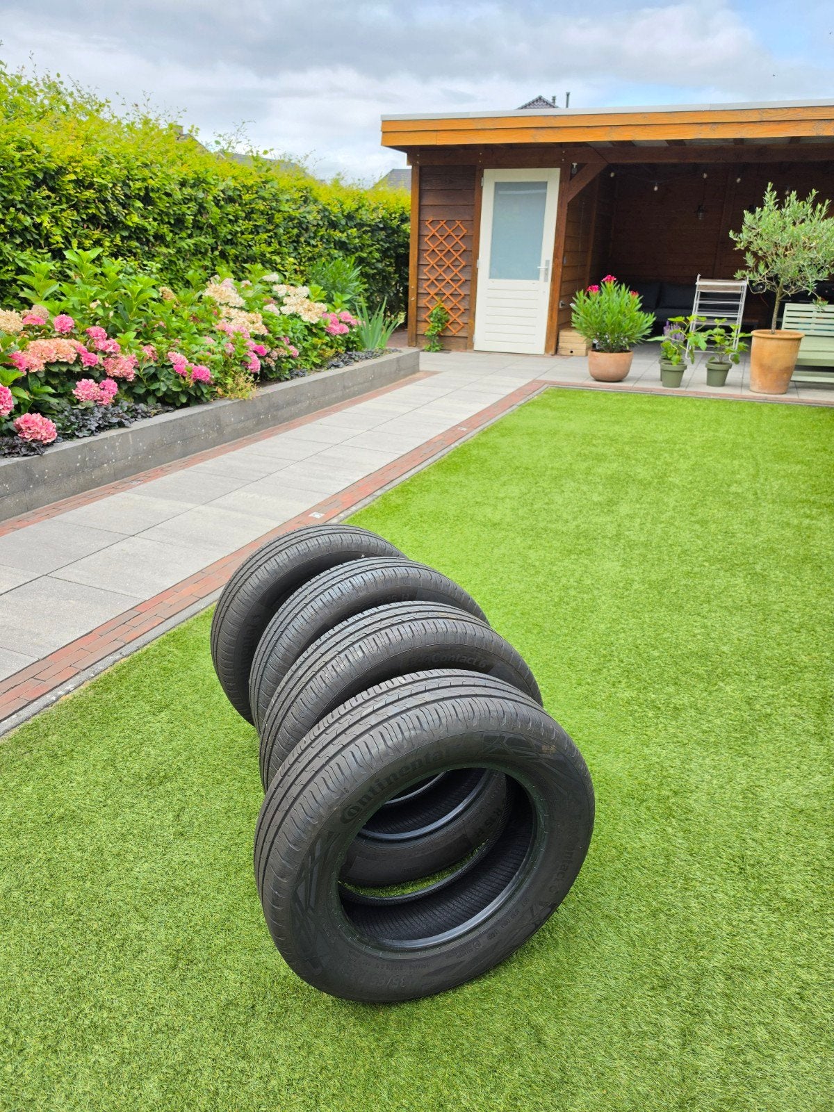 Zomerbanden Continental EcoContact 185/65 R15 H, Ophalen, Gebruikt, 15 inch, 185 mm
