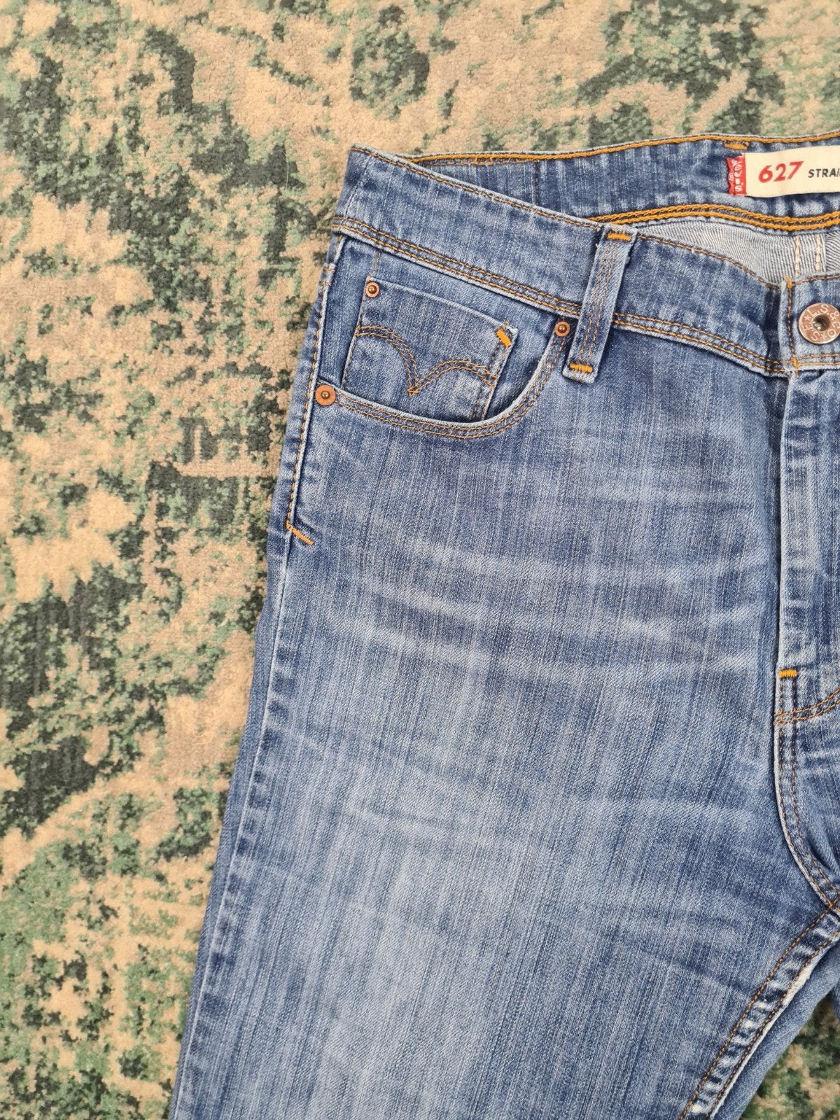Levi's 627 straigt fit W32 L34 Dames Tulsi3234 High-rise, Blauw, Ophalen of Verzenden, Zo goed als nieuw, W30 - W32 (confectie 38/40)