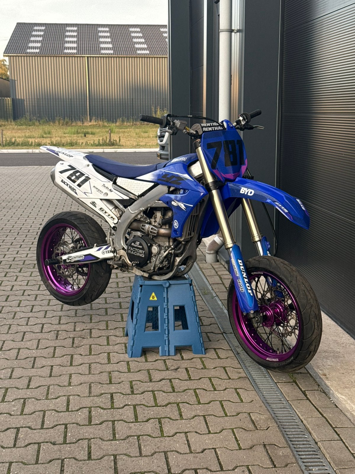 Yamaha YZ450F Supermoto 2021 – Custom – Blok gereviseerd, 450 cc, Sportuitlaat, Occasion, Particulier