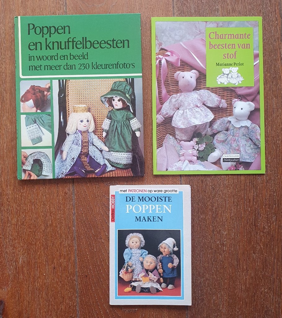 Poppen en Beesten maken van stof – 3 boekjes samen €5, Ophalen of Verzenden, Gelezen, Poppen maken, Diverse Auteurs