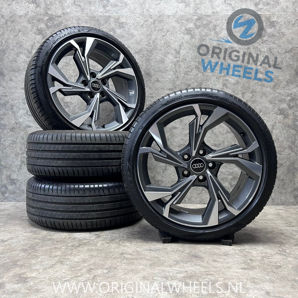 18 inch originele velgen + zomerbanden Audi A3 S3 8Y, Gebruikt, Banden en Velgen, Ophalen of Verzenden, Personenwagen
