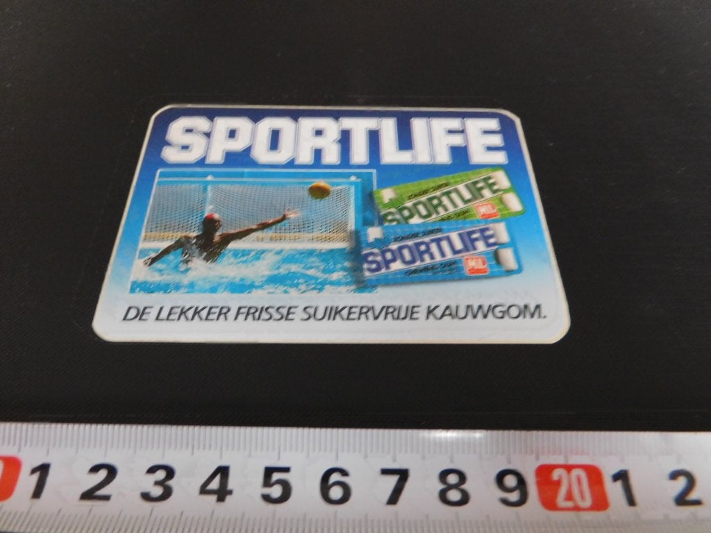 sticker SPORTLIFE Waterpolo suikervrije kauwgom, Ophalen, Zo goed als nieuw