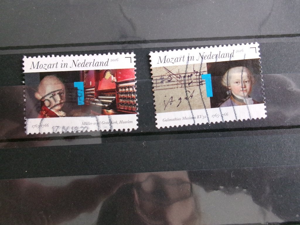 2016 - mozart in nederland (417f), Postzegels en Munten, Postzegels | Nederland, Verzenden, Gestempeld