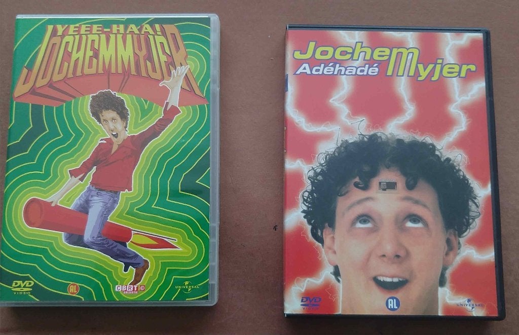 Jochem Myjer DVD 's Meijer Meyer Meyjer hoeft niet in 1 koop, Alle leeftijden, Ophalen of Verzenden, Zo goed als nieuw, Stand-up of Theatershow