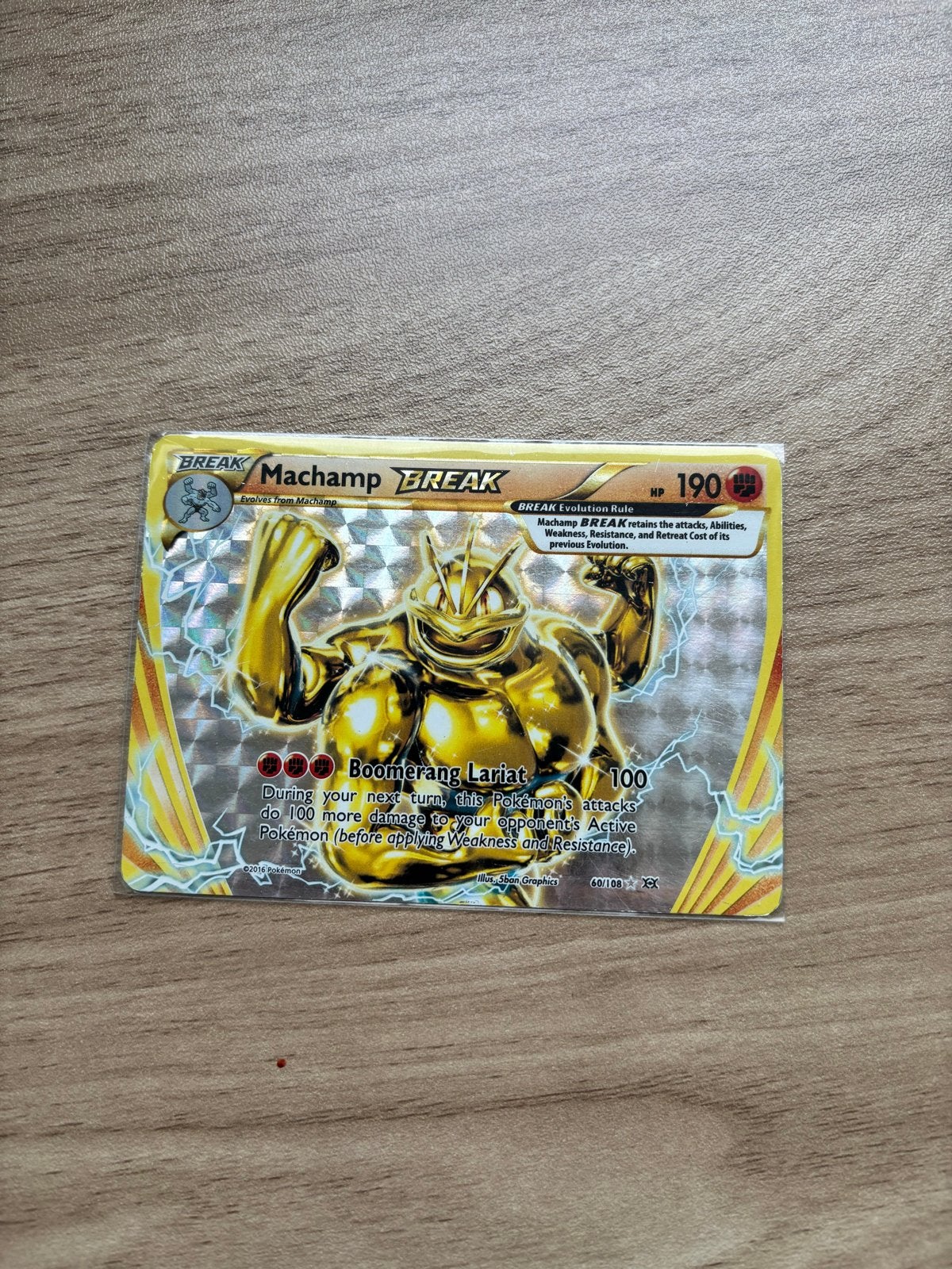 Pokémon Machamp BREAK – Evolutions, Ophalen of Verzenden, Zo goed als nieuw, Losse kaart, Foil