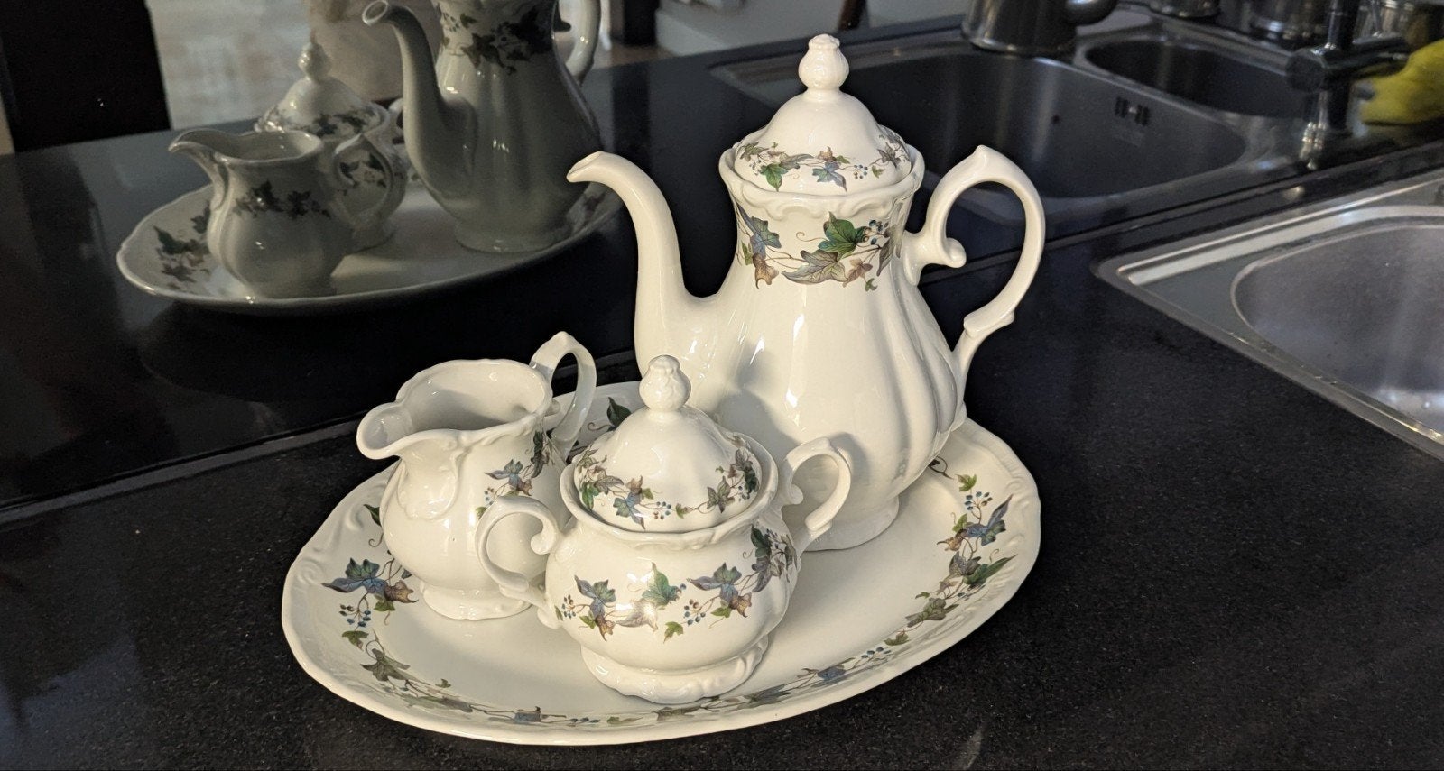 Pontesa Theeservies - Vintage Spaans Porselein, Antiek en Kunst, Ophalen