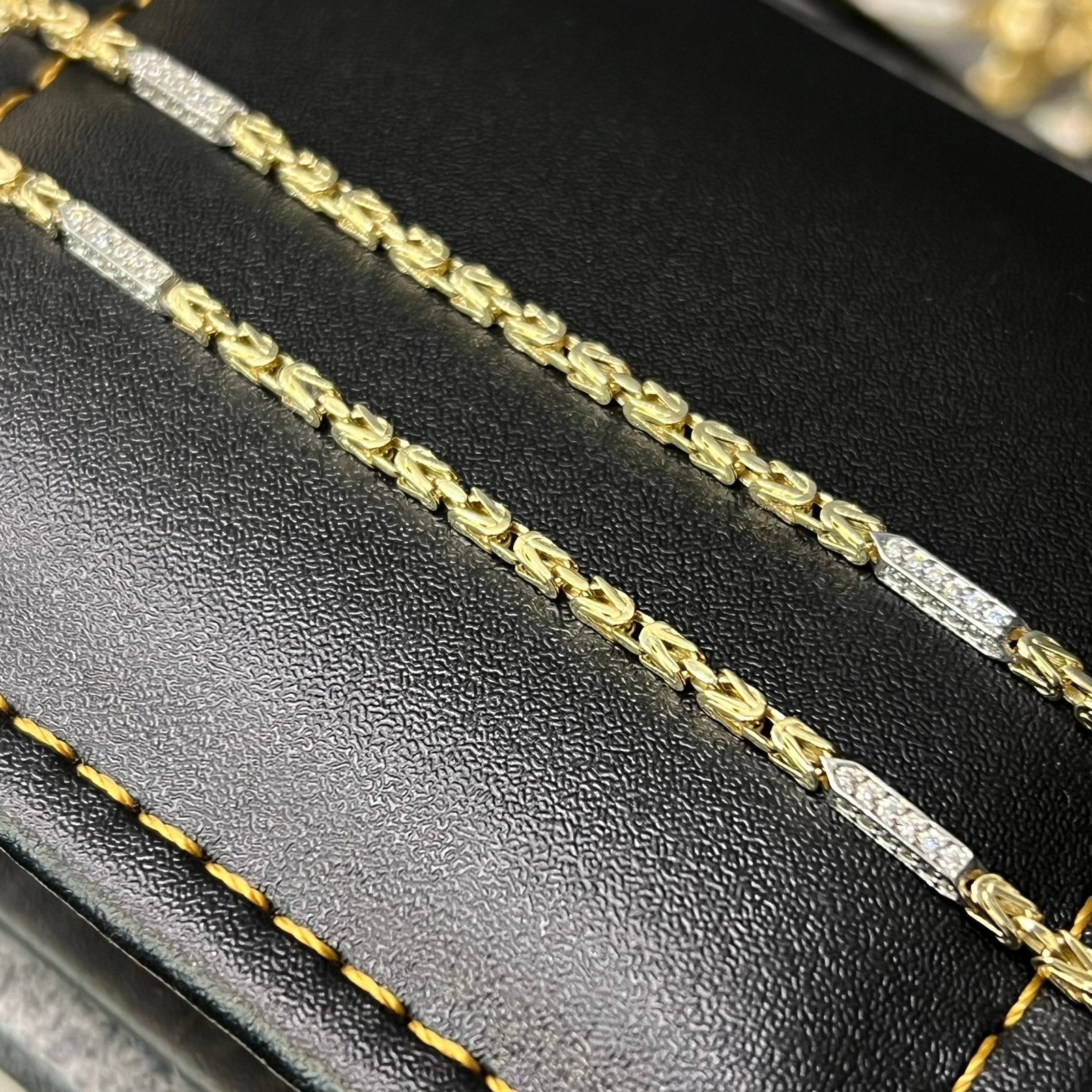 14k gouden koningsketting prachtig ketting schakel nieuw, Ophalen of Verzenden, Zo goed als nieuw, Goud