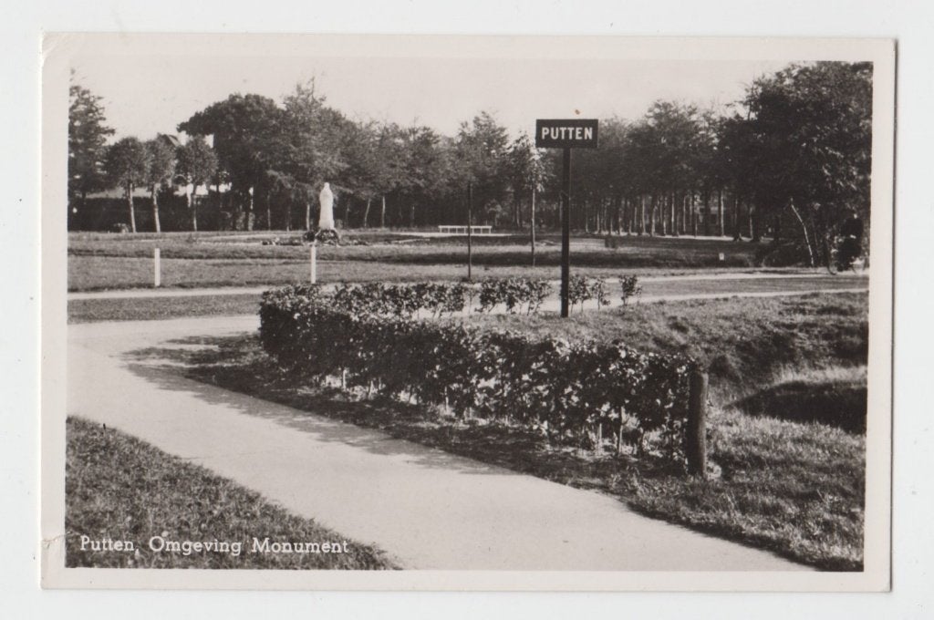019 Putten 1944 Omgeving Monument Verzonden Kaart B28, Verzamelen, Verzenden, 1940 tot 1960, Gelopen, Gelderland