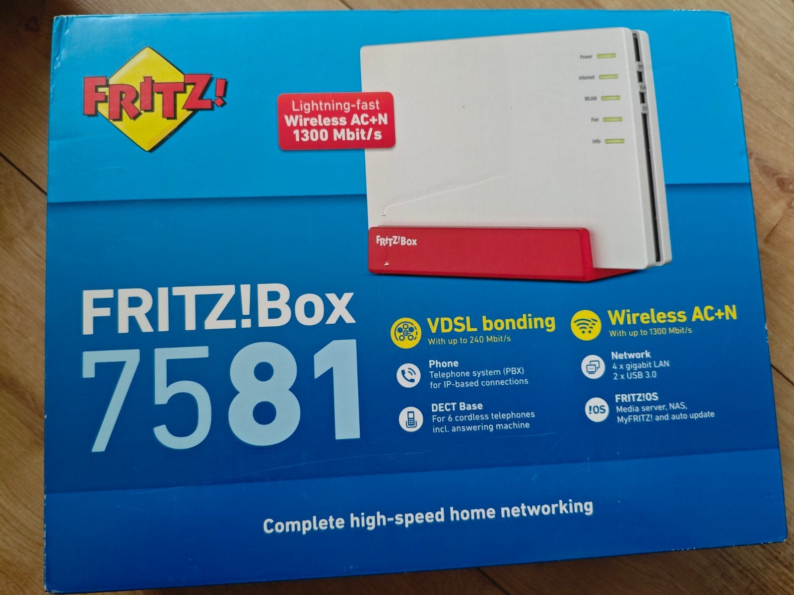 FRITZ!Box 7581 modem-router – nieuw in doos, Ophalen of Verzenden, Nieuw