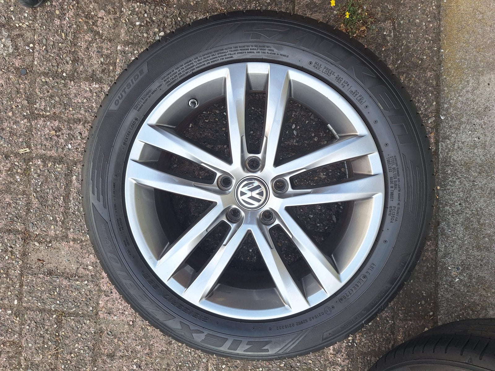 Set alluminium velgen Volkswagen Passat T-Roc enz 215/55/R17, Ophalen